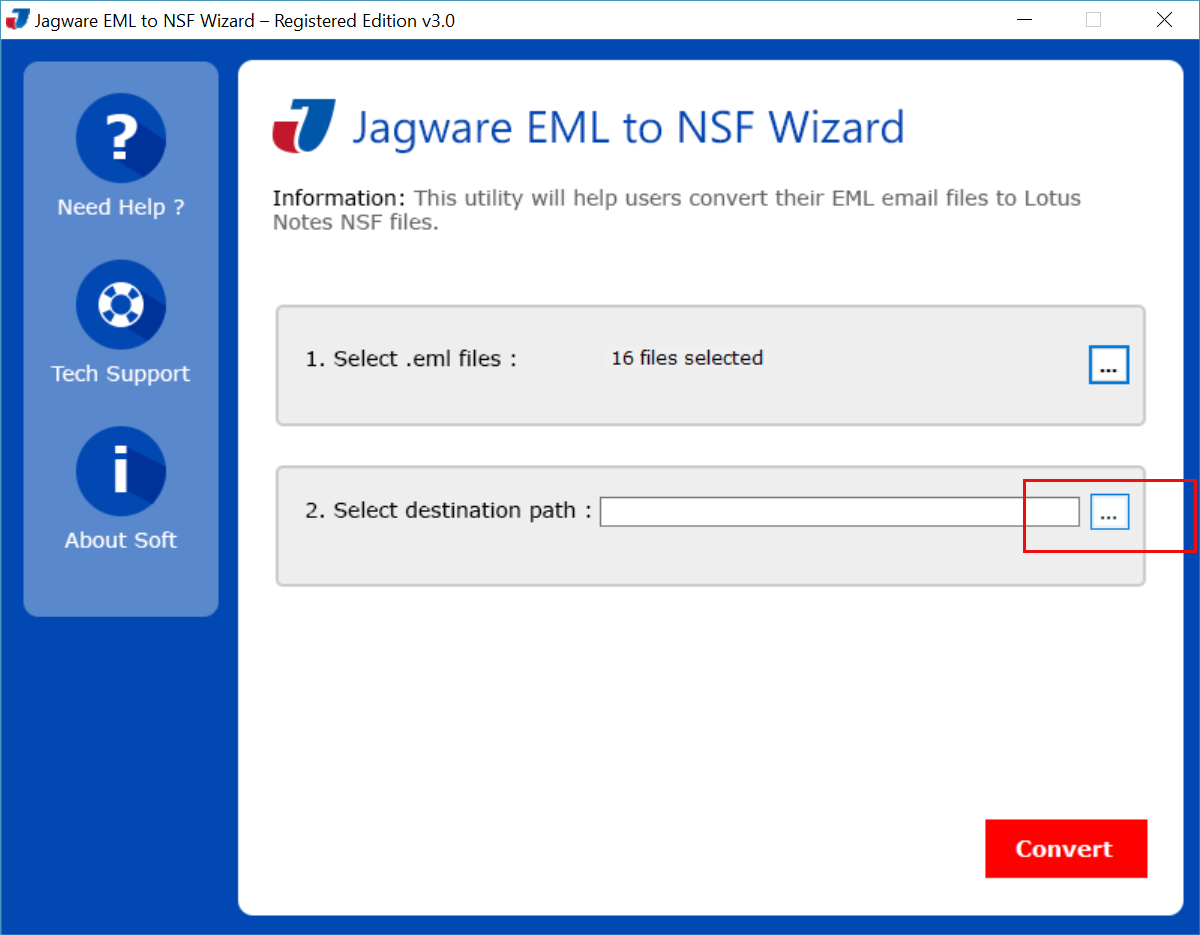 Provide select saving location