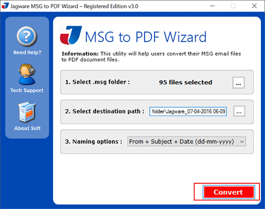 msg to pdf file conversion