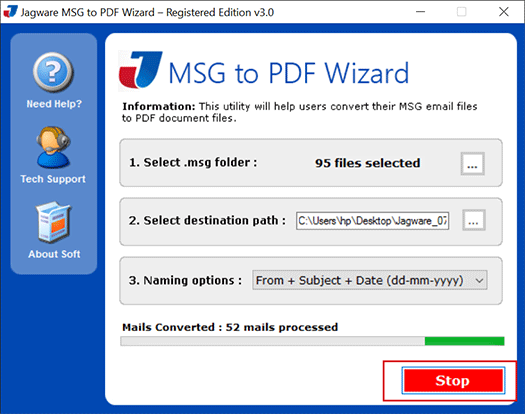 multiple msg to pdf conversion