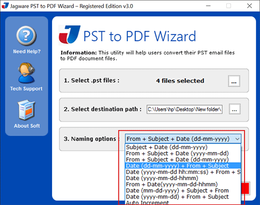 convert outlook item to pdf
